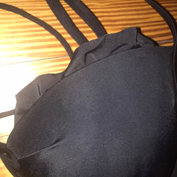 Black Victoria’s Secret Ruffled Swimsuit Top - Picture 3 of 4